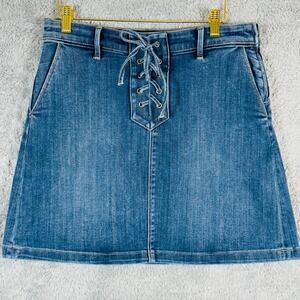 Vince Camuto YTK Denim Academia Skirt Size 29/8